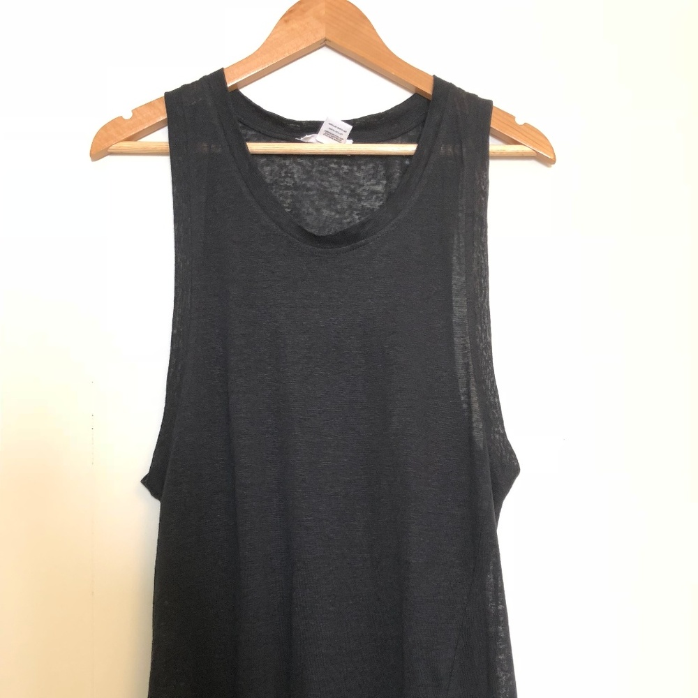 MIkoh Prague Mini Dress Size 1 Small Black lInen